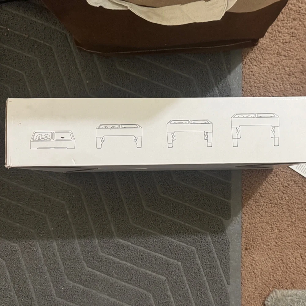 Elevated Pet Bowls - Gray